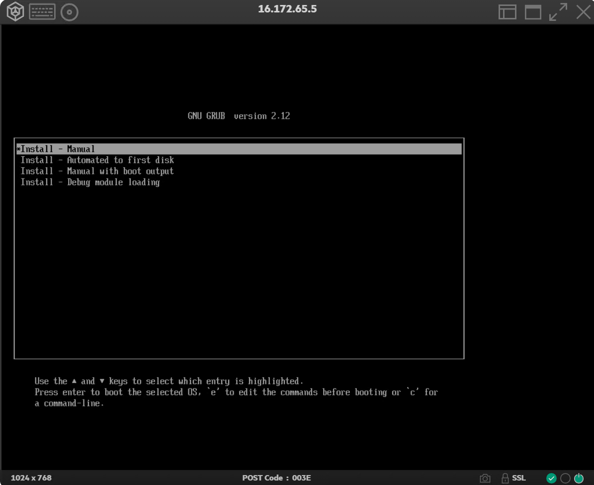 GRUB bootloader