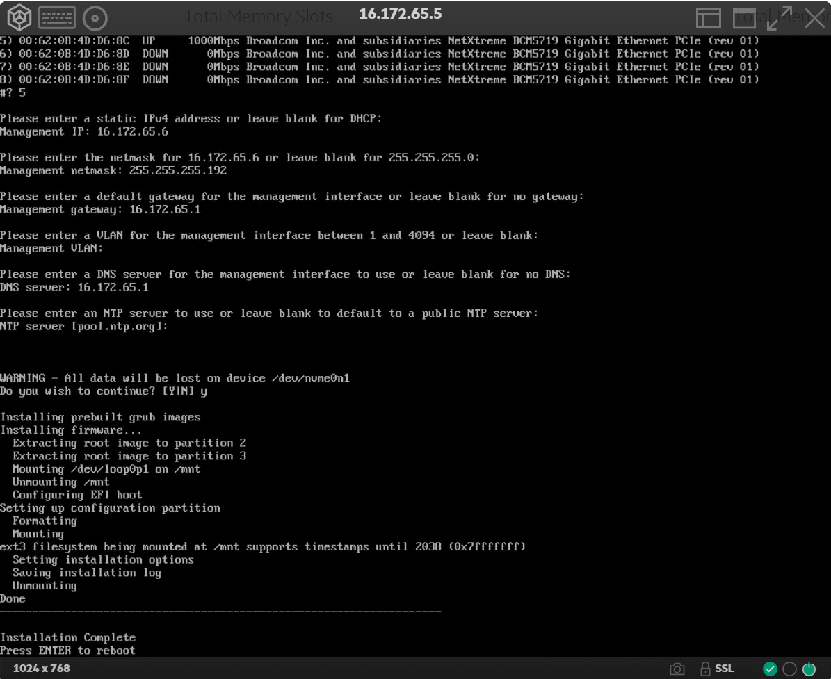 Reboot prompt