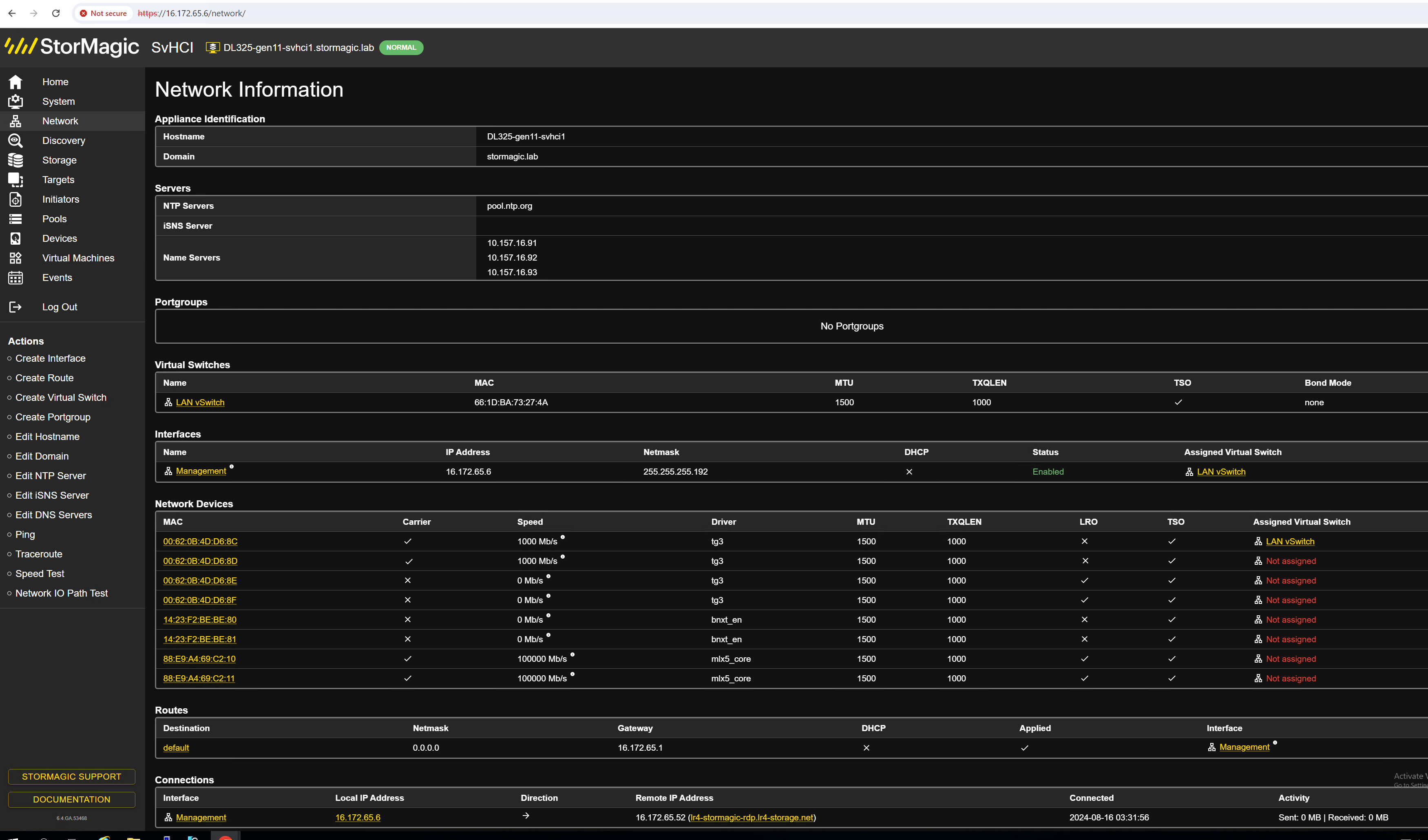 Default LAN vSwitch