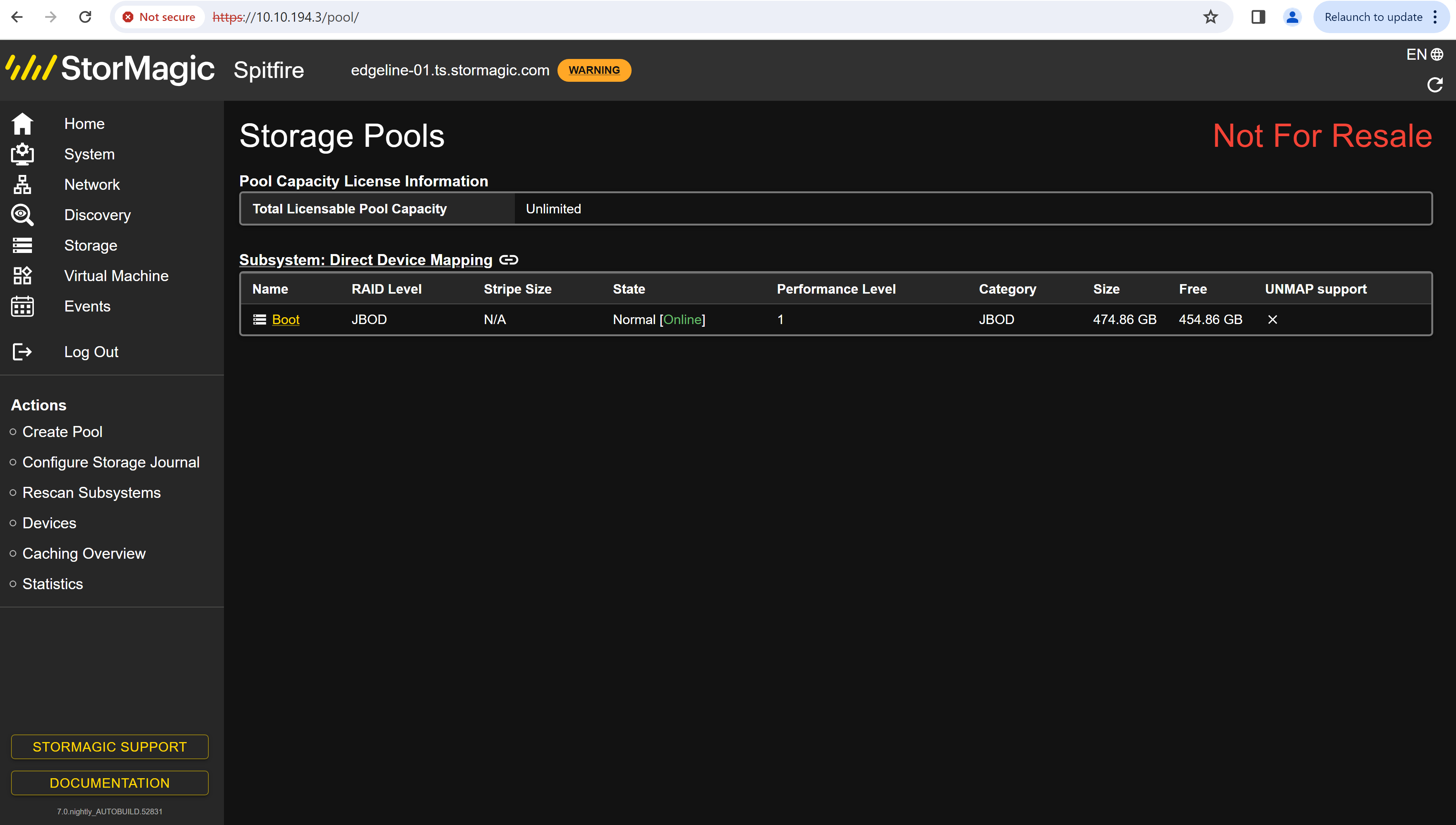 Select Storage Pools