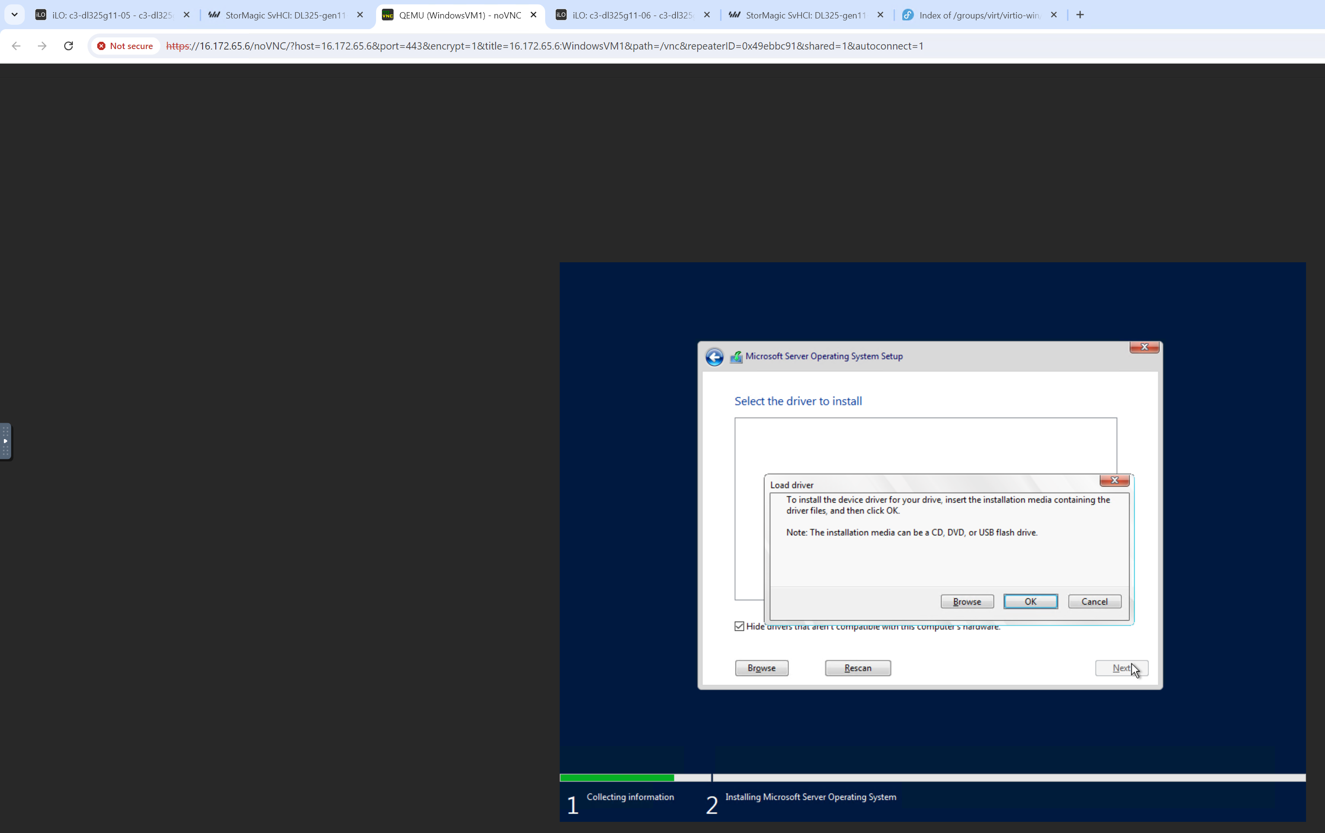 Browse for driver
