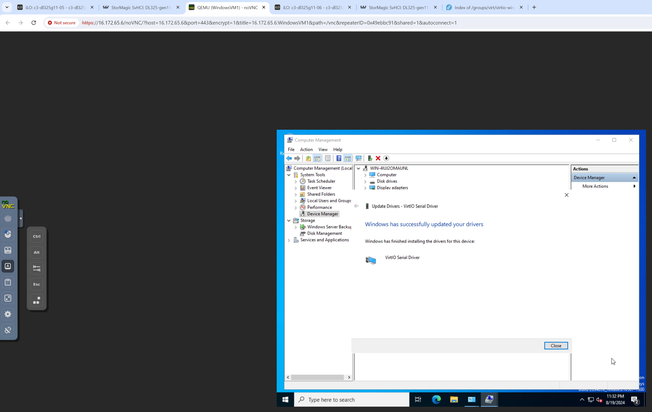 PCI warning removed