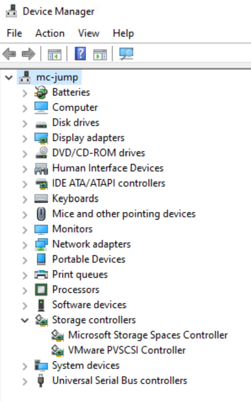Boot in VMware after controller change
