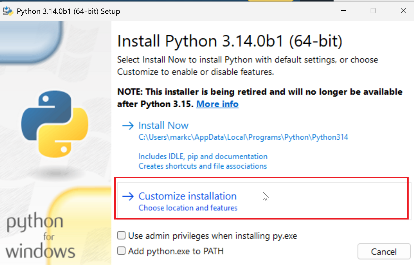 Install Python