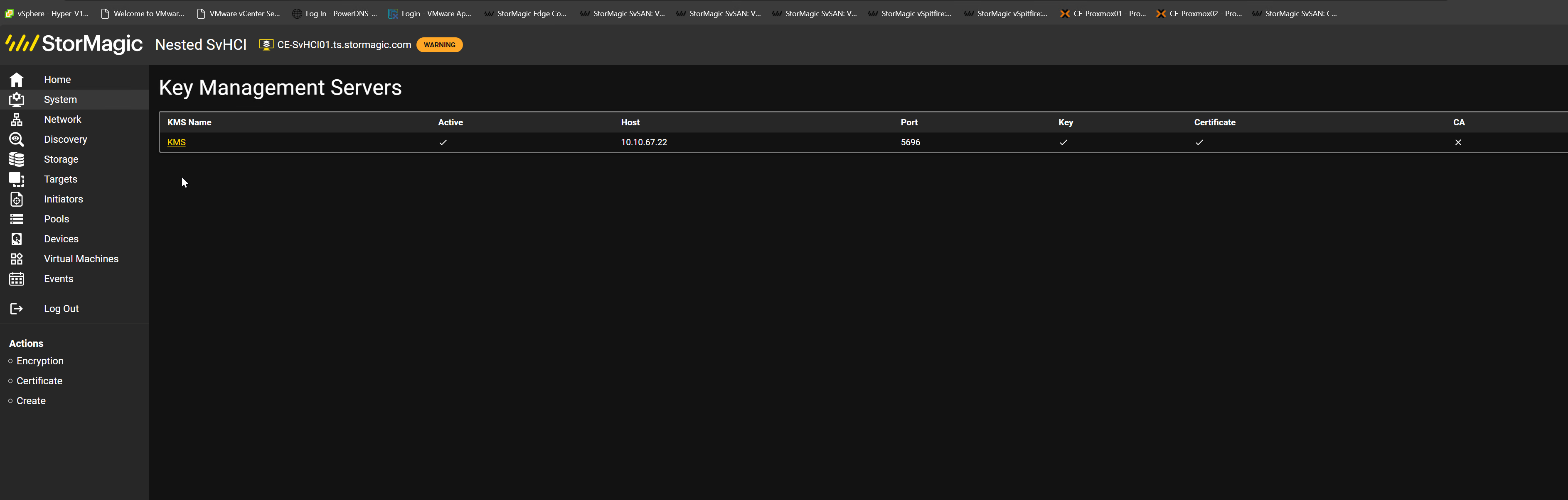 SvKMS on SvHCI21