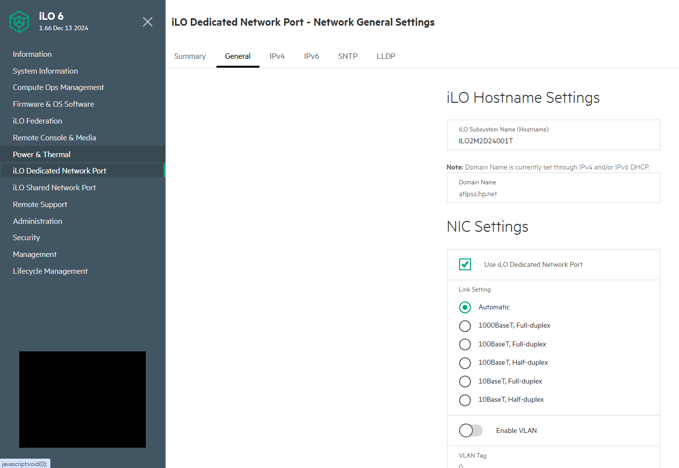 Initial iLO configuration