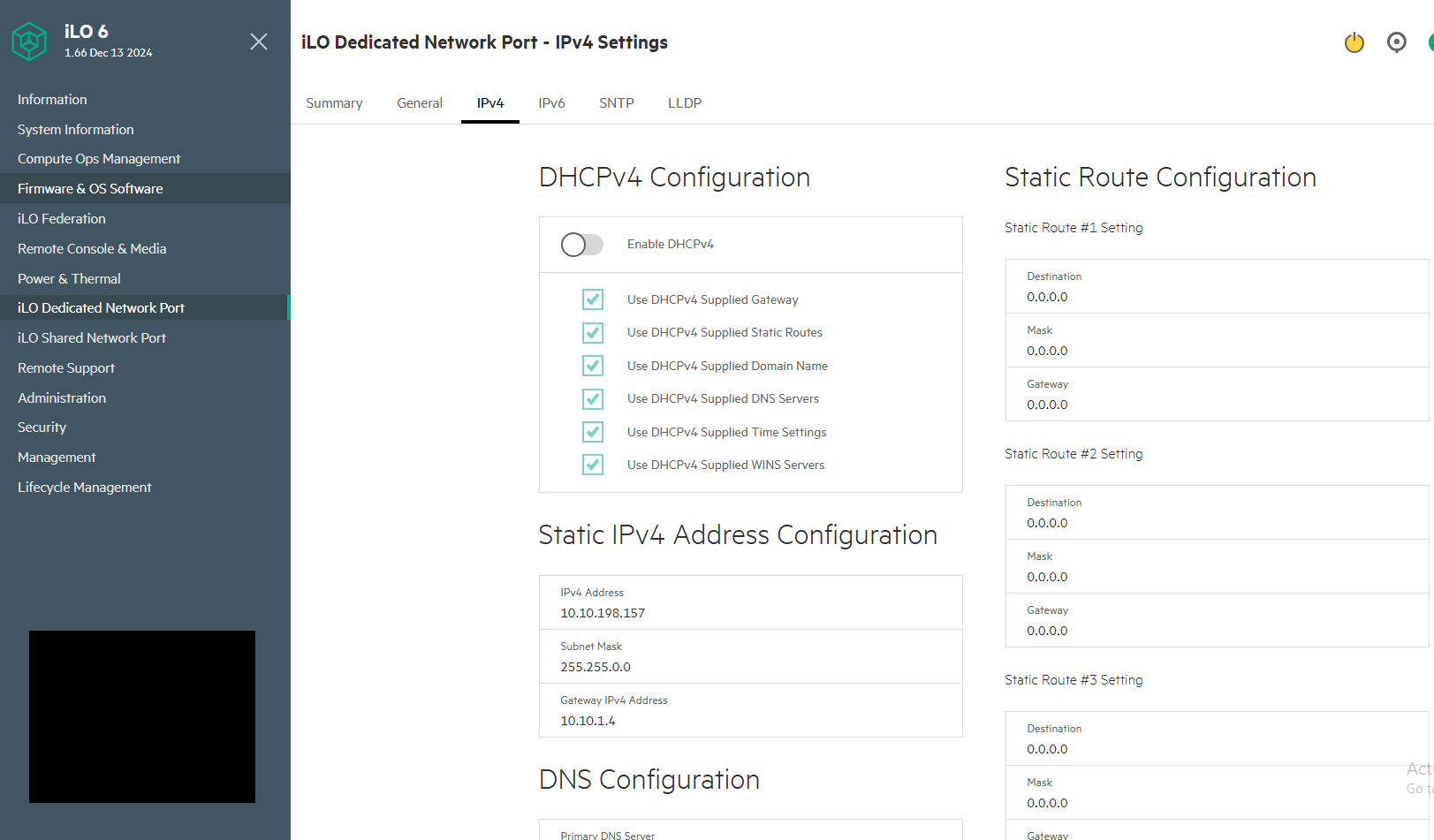 Dedicated iLO networking