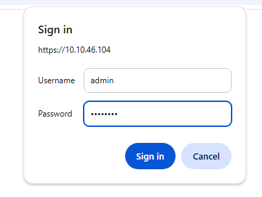 Initial login